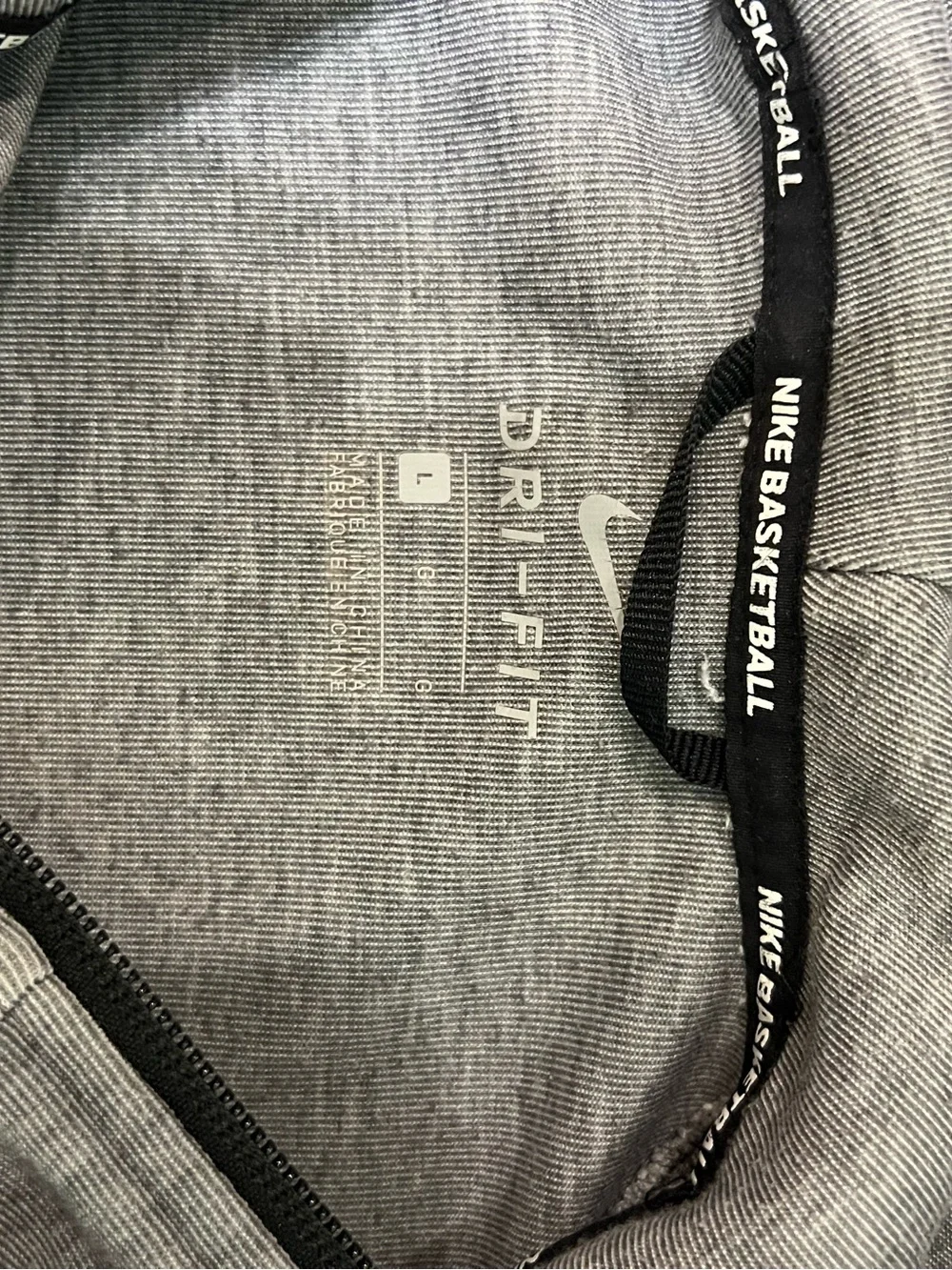 Nike Men's Gray Full-Zip Hooded Jacket